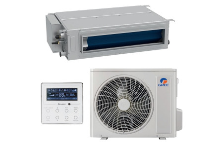 Канальный полупромышленный кондиционер Gree GUD125PHS1/B-S/GUD125W1/N